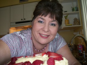 joy is strawberry cake!!